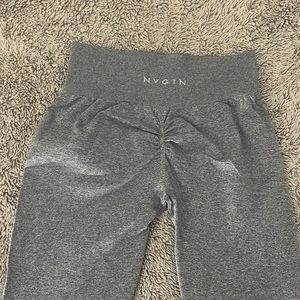 NVGTN Grey Scrunch Seamless Leggings